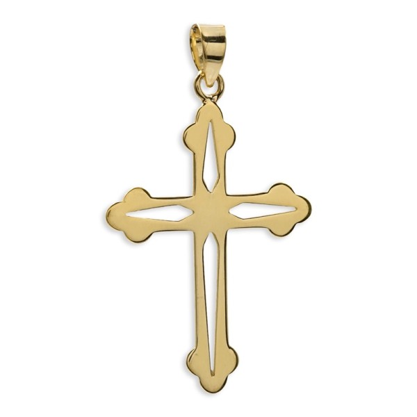 Kreuz Anhänger Silber vergoldet 2,5 cm 