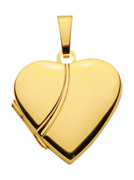 Medaillon in Herzform Gold