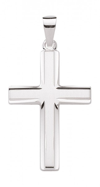 Silber Kreuz mit Schliff