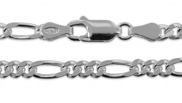 Figaro Armband 925 Silber mit Karabinerverschluss