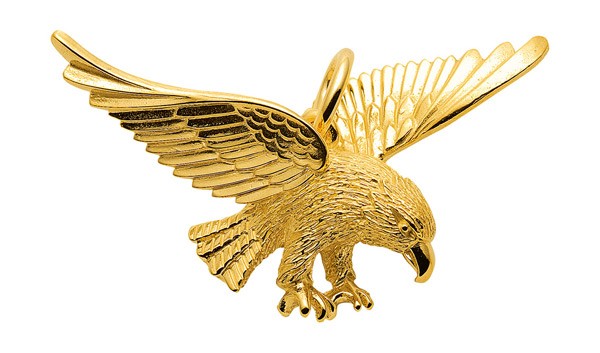 Adler Großer Kettenanhänger 333 Gold 