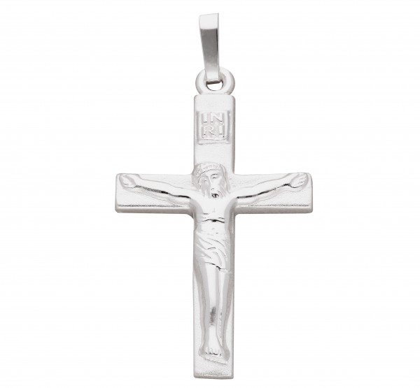 Kreuzanhänger mit Korpus Kruzifix 925 Silber